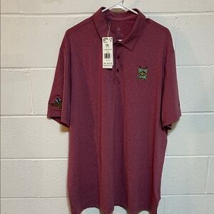 Men's Maroon Polo Golf Shirt 2XL  NWT